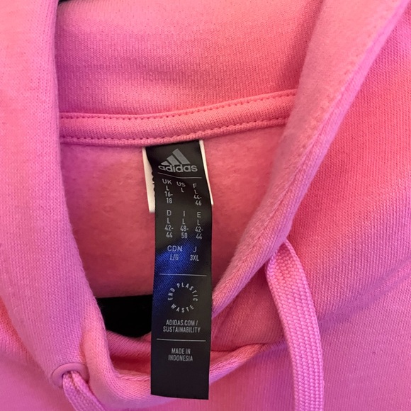 Adidas Vibrant Pink Hoodie - Picture 4 of 5